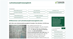 Desktop Screenshot of lohnsteuerjahresausgleich.com